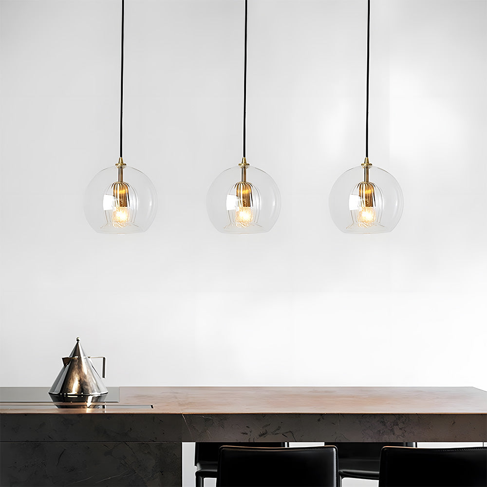 Suspension Moderne en Verre Sphérique - Lumina 5