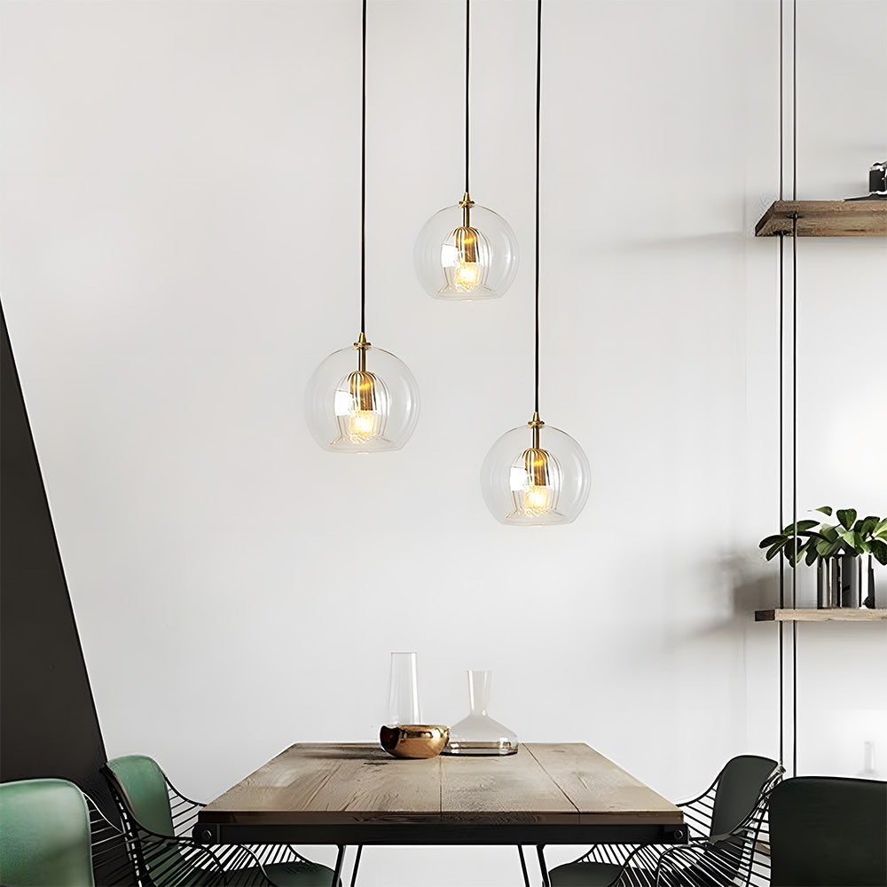 Suspension Moderne en Verre Sphérique - Lumina 6
