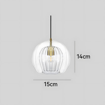 Suspension Moderne en Verre Sphérique - Lumina 7