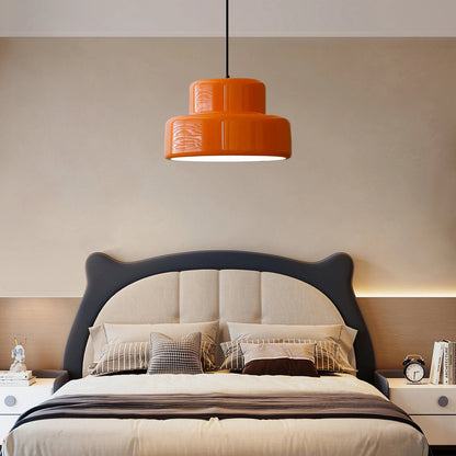 Suspension Vintage Bauhaus Orange - Luminara 1