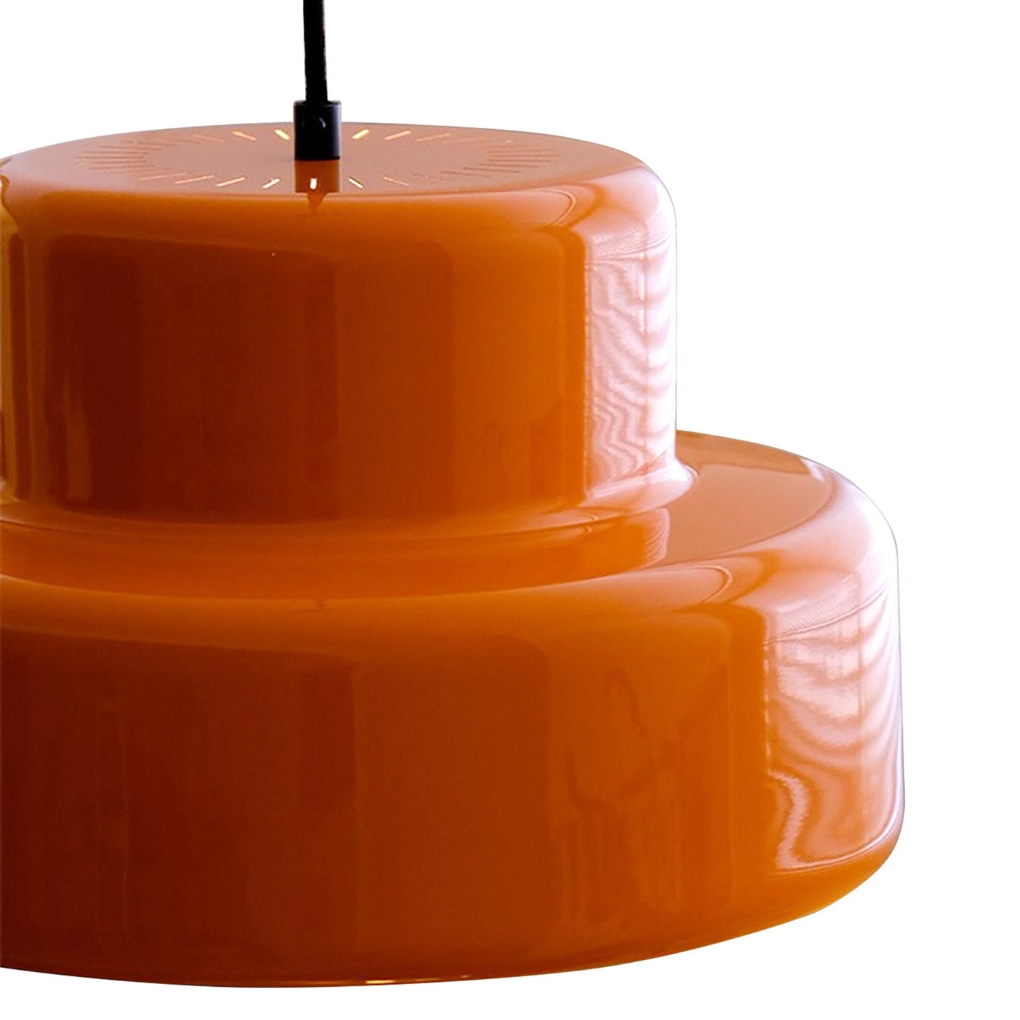 Suspension Vintage Bauhaus Orange - Luminara 5