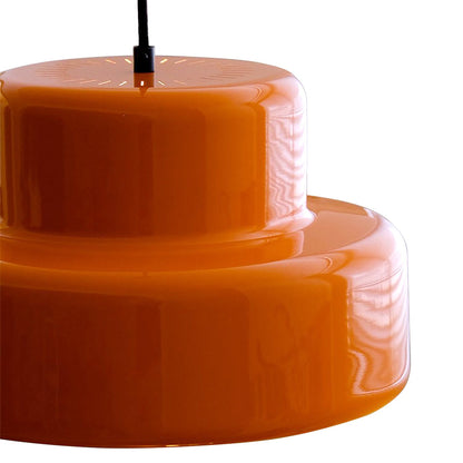 Suspension Vintage Bauhaus Orange - Luminara 5