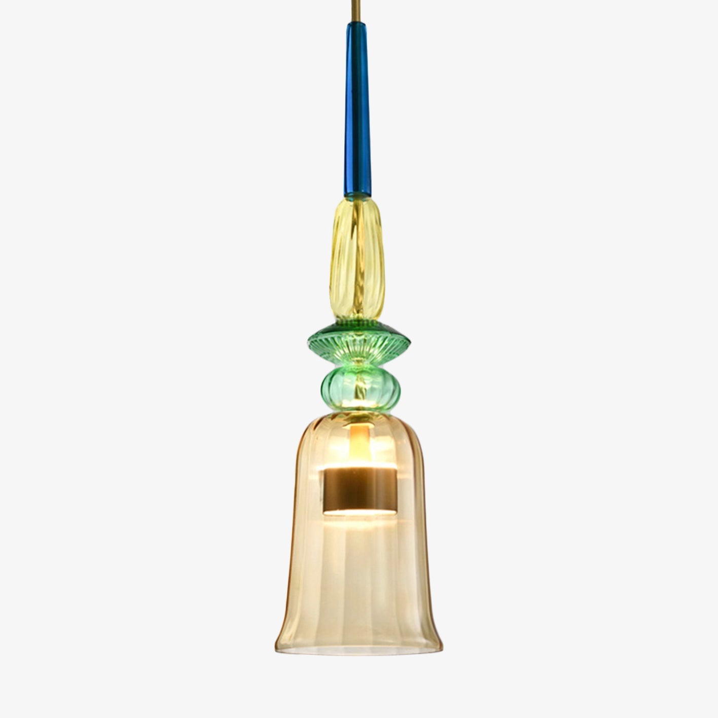 Variant image for Suspension LED en Verre Coloré - Illumy Chic-6