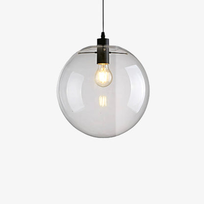 Suspension Boule en Verre LED - Éclat Élégant Noir ou Rose Gold-5