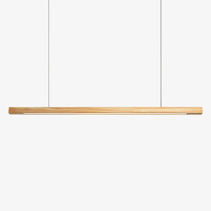 Suspension LED en Bois Allongé - Hang Minimaliste pour Luminaire Chambre-1