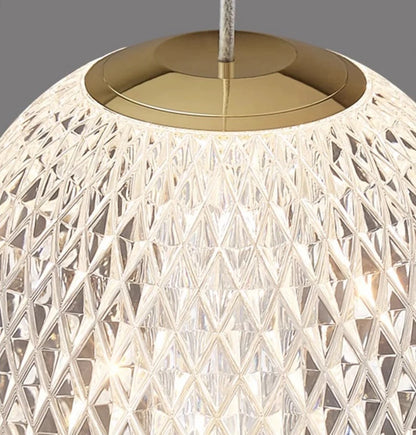 Suspensions design pour escalier de globes en verre