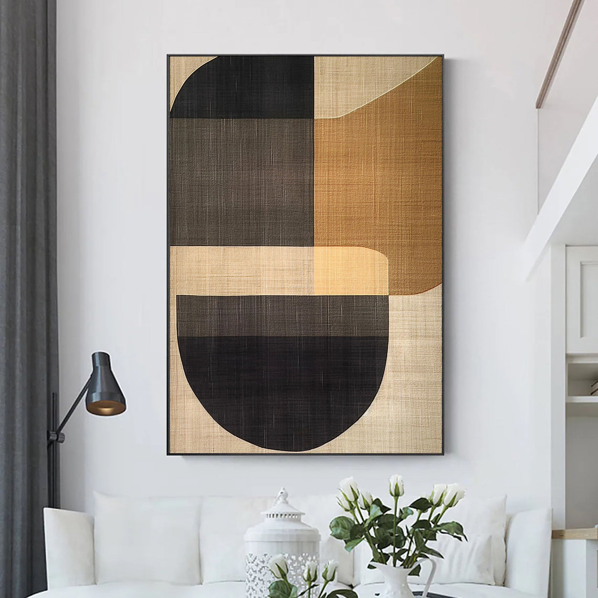Tableau Abstrait Fait Main - Luminara 1