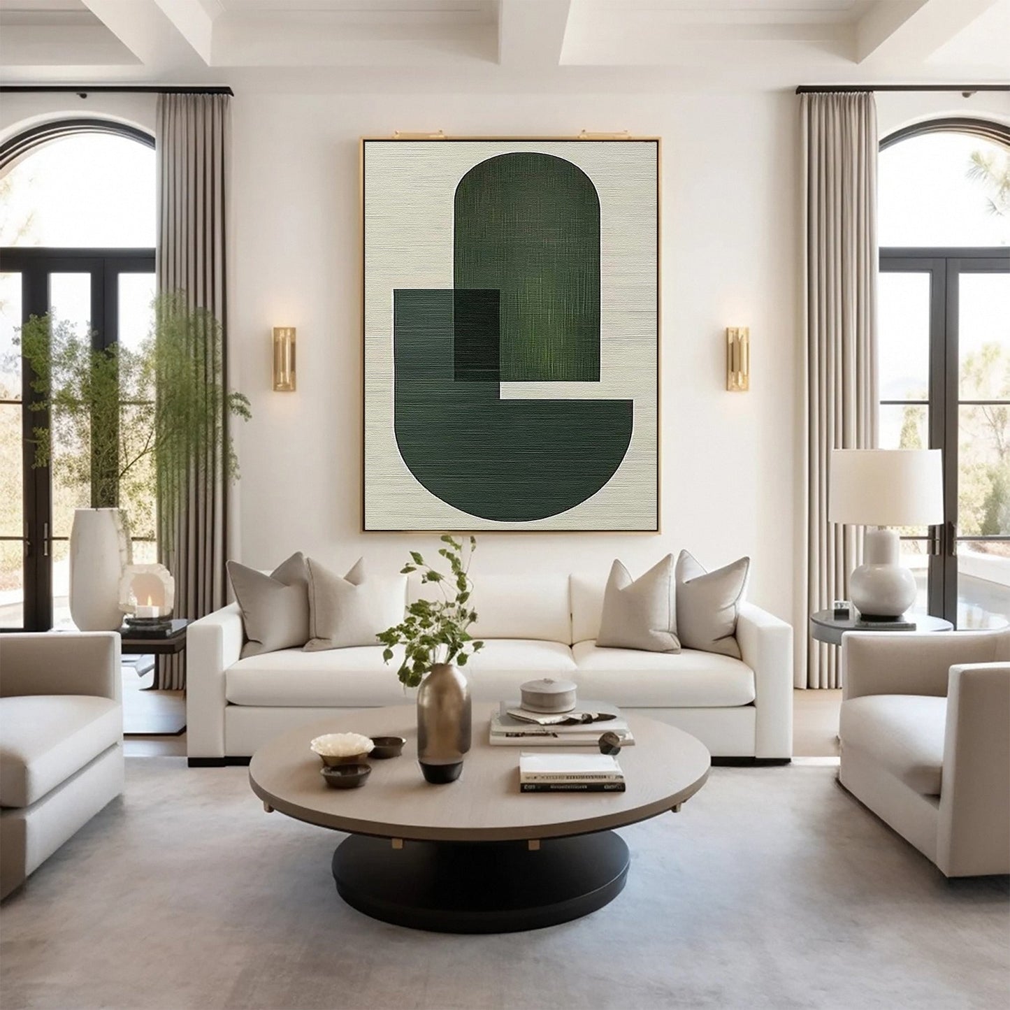 Toile Murale Abstraite Minimaliste - Zenalia 1