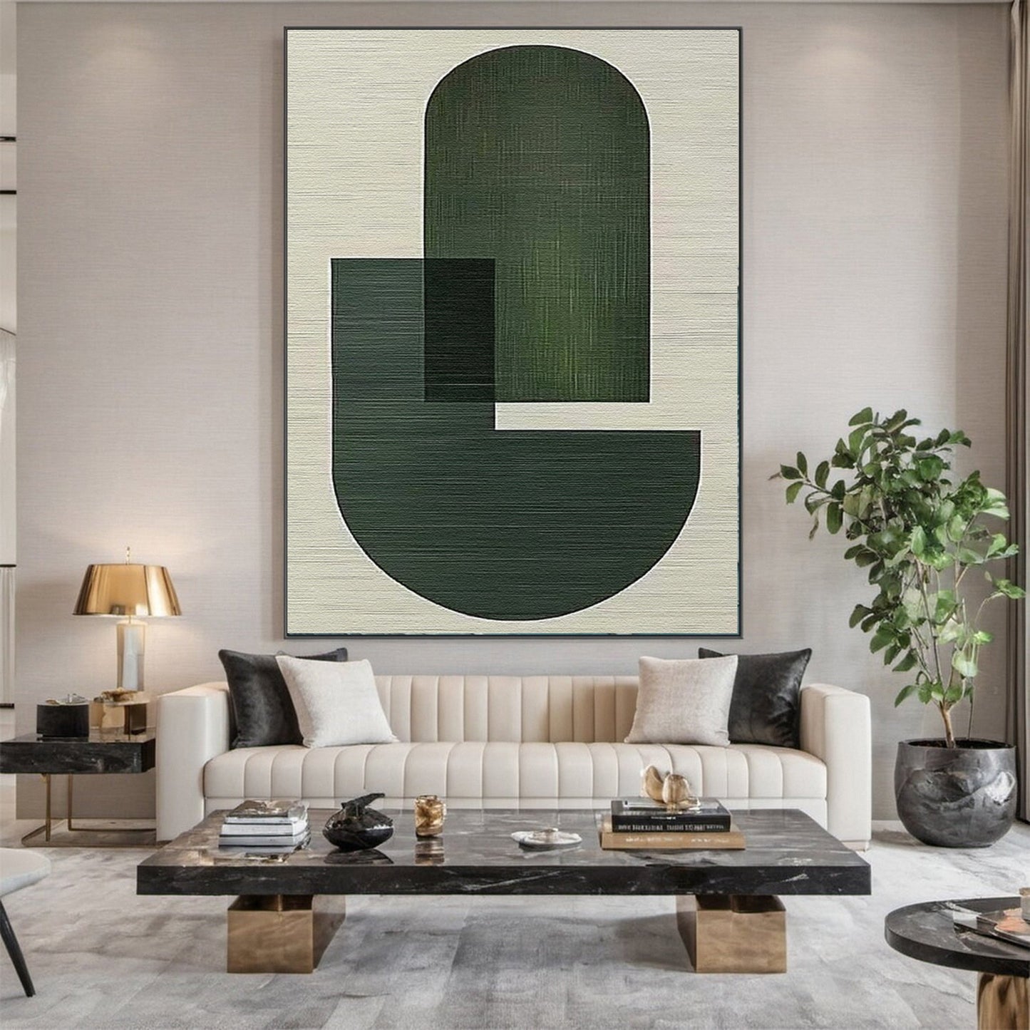 Toile Murale Abstraite Minimaliste - Zenalia 7