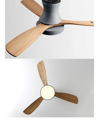 Ventilateur Borealys à 3 pales en bois