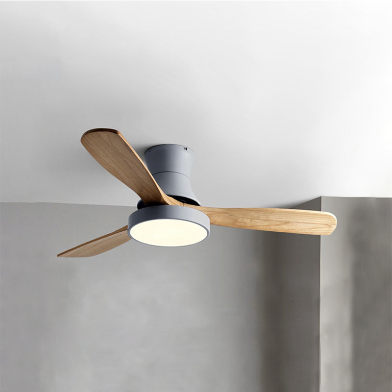 Ventilateur Borealys à 3 pales en bois