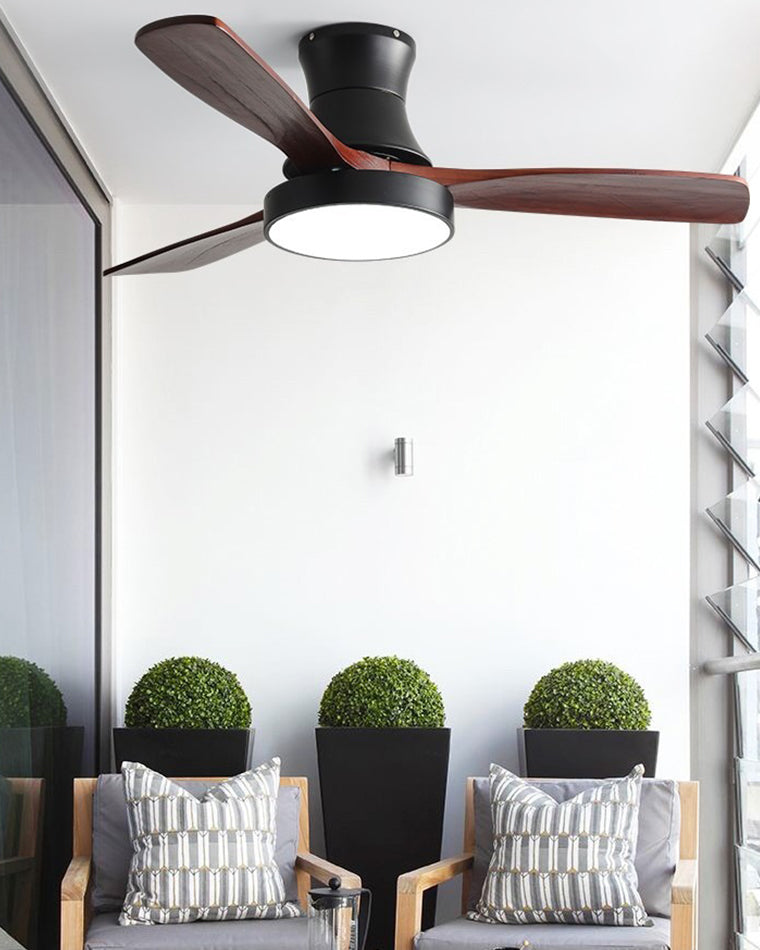 Ventilateur Borealys à 3 pales en bois