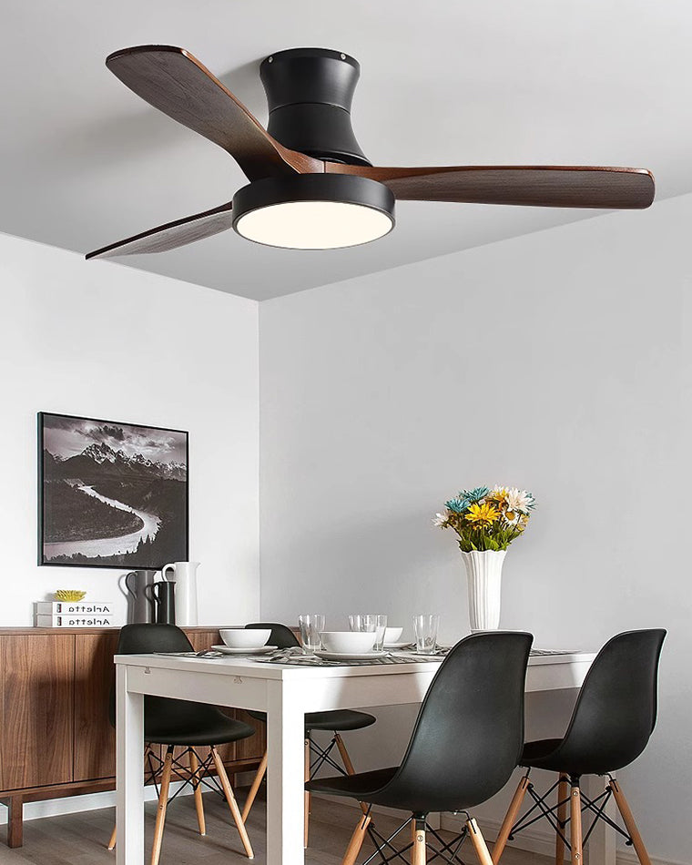 Ventilateur Borealys à 3 pales en bois