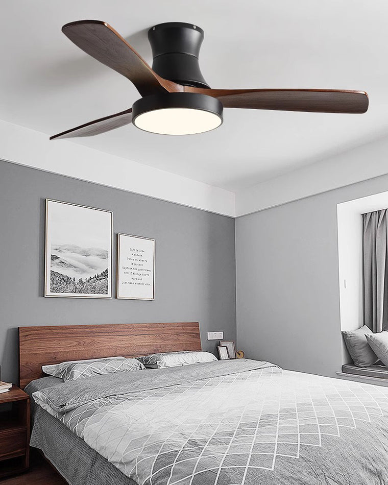 Ventilateur Borealys à 3 pales en bois