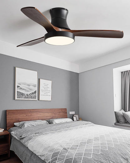 Ventilateur Borealys à 3 pales en bois