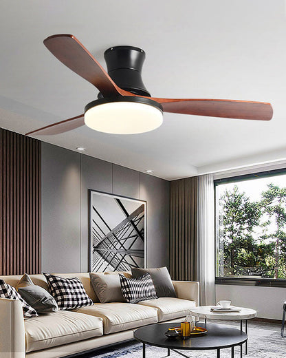 Ventilateur Borealys à 3 pales en bois