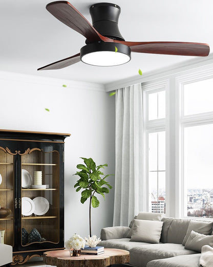 Ventilateur Borealys à 3 pales en bois