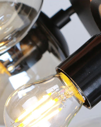 Ventilateur Plafonnier Éclat Verre Noir