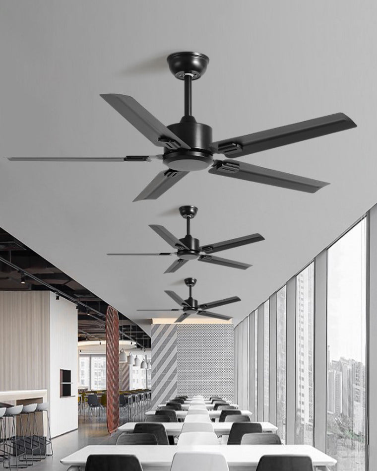 Ventilateur Plafonnier Éclat Verre Noir