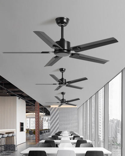 Ventilateur Plafonnier Éclat Verre Noir