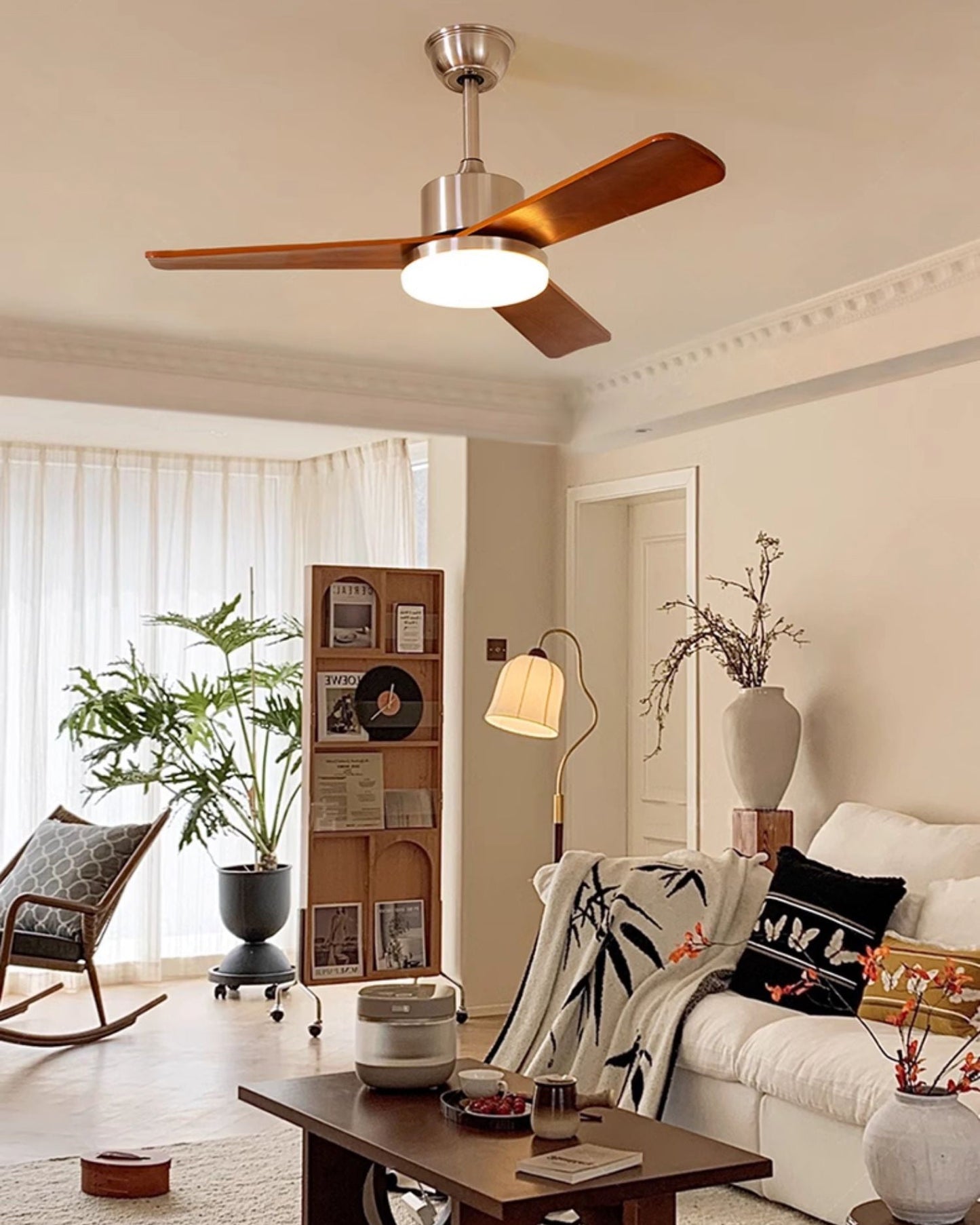 Ventilateur Plafonnier Noce Argentée