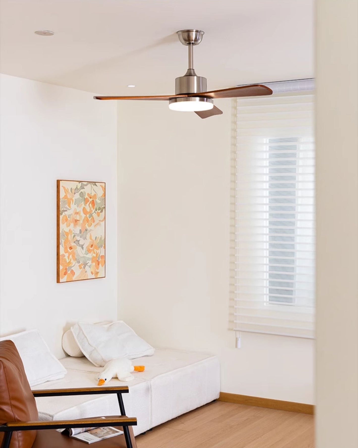 Ventilateur Plafonnier Noce Argentée