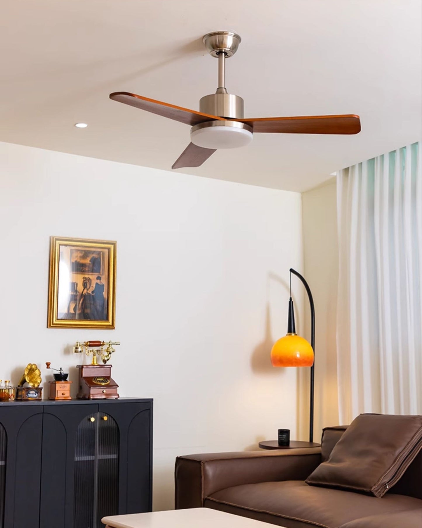Ventilateur Plafonnier Noce Argentée