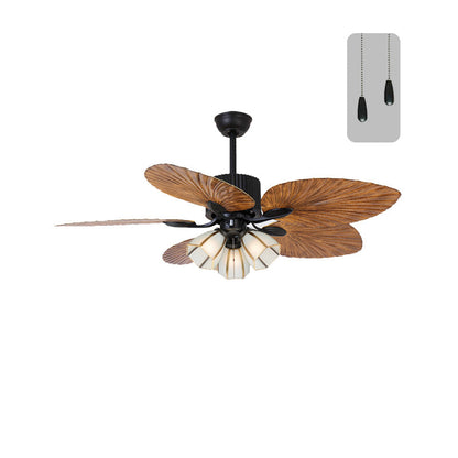 Ventilateur Plafonnier Palmier Doré