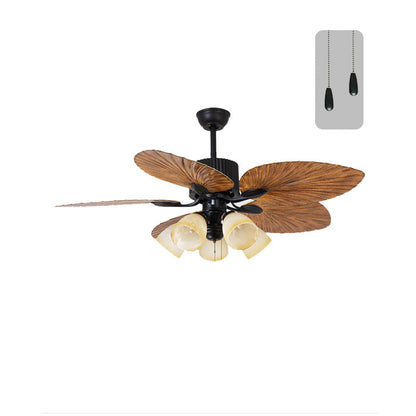 Ventilateur Plafonnier Palmier Doré
