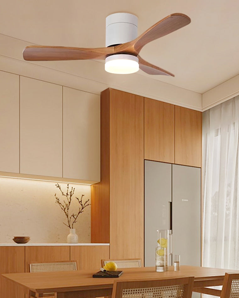 Ventilateur de Plafond AeroWood – 3 Pales en Bois