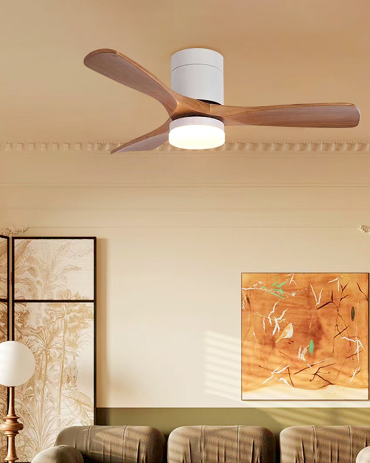 Ventilateur de Plafond AeroWood – 3 Pales en Bois