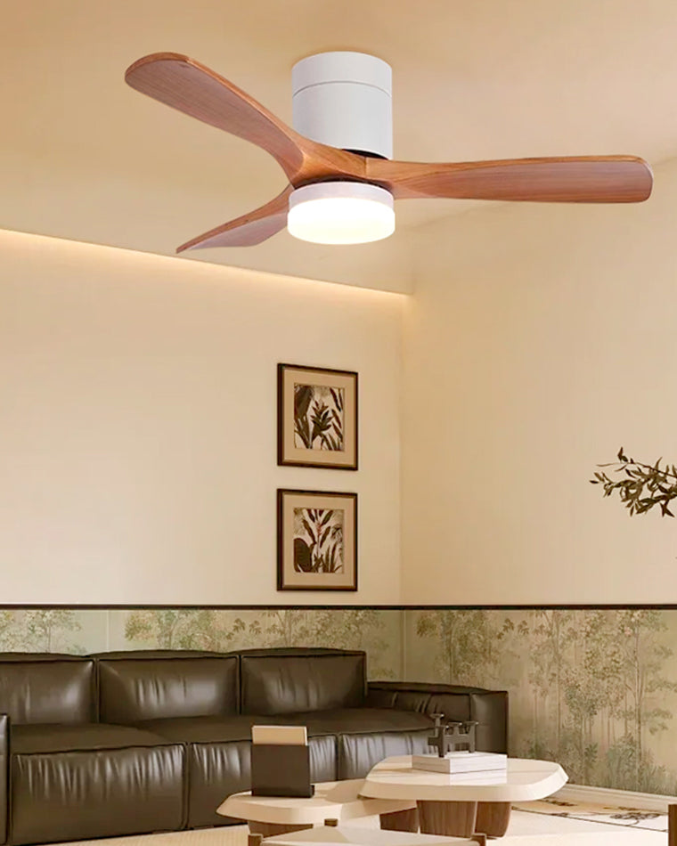 Ventilateur de Plafond AeroWood – 3 Pales en Bois