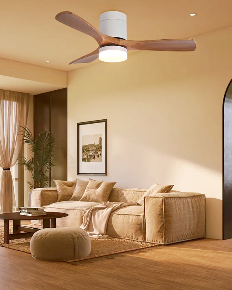 Ventilateur de Plafond AeroWood – 3 Pales en Bois