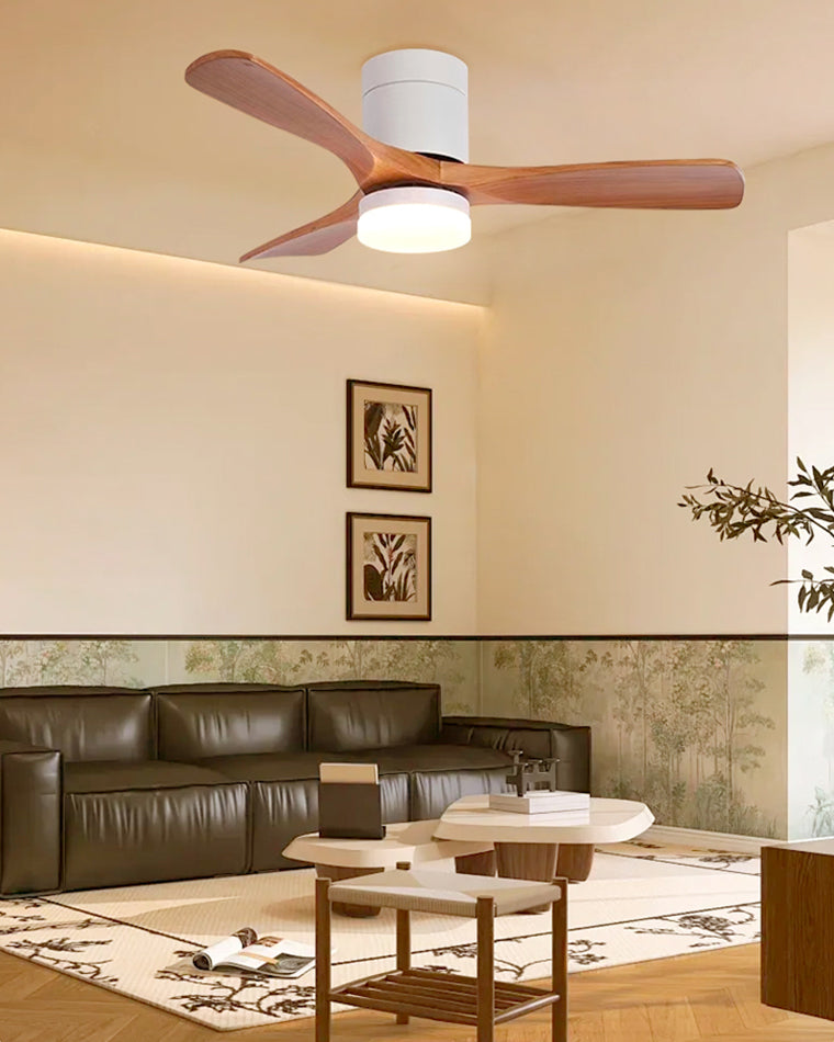 Ventilateur de Plafond AeroWood – 3 Pales en Bois