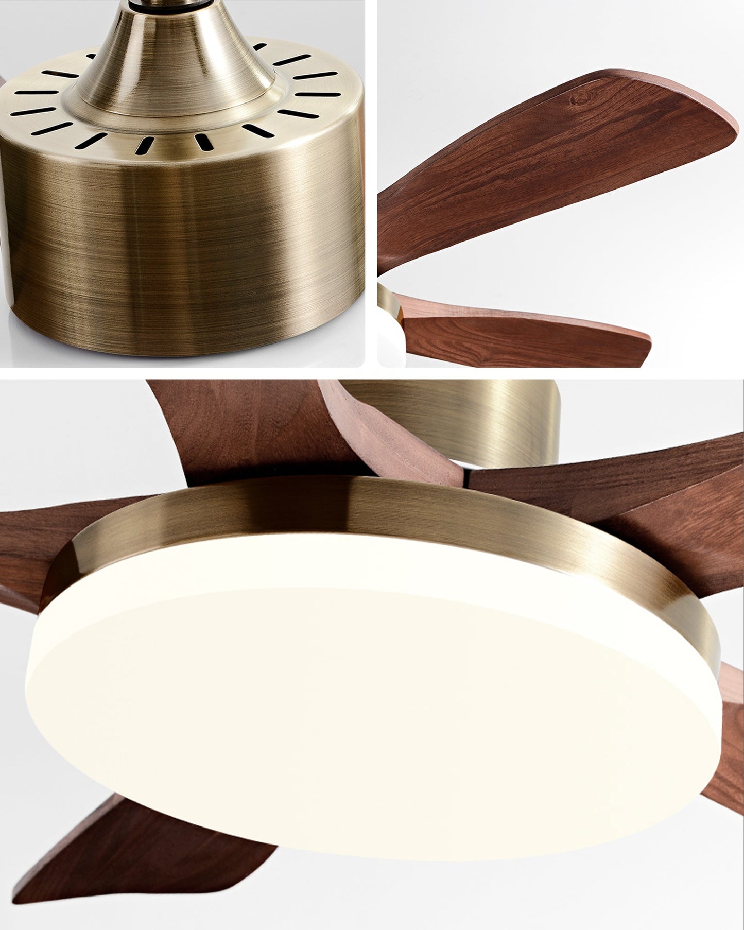 Ventilateur de Plafond Éclat Noyer