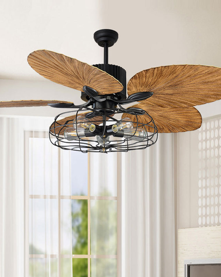 Ventilateur de Plafond Industriel au Style Tropical-TropiSteel™
