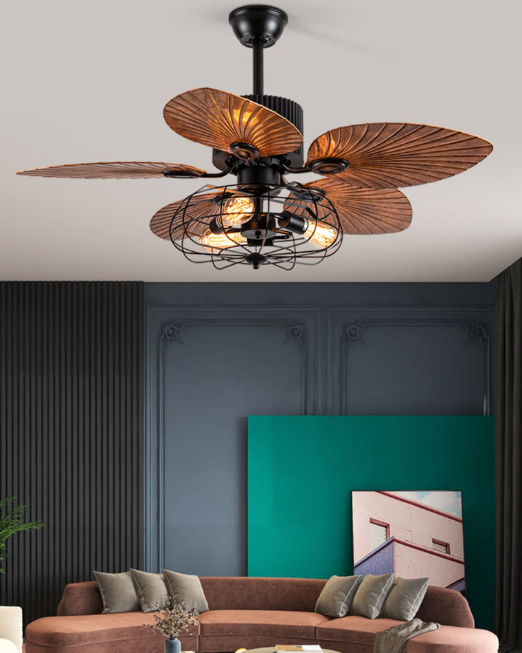 Ventilateur de Plafond Industriel au Style Tropical-TropiSteel™