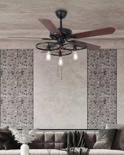 Ventilateur de Plafond Industriel avec Pales en Bois-FerroNox™