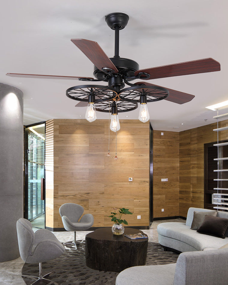 Ventilateur de Plafond Industriel avec Pales en Bois-FerroNox™