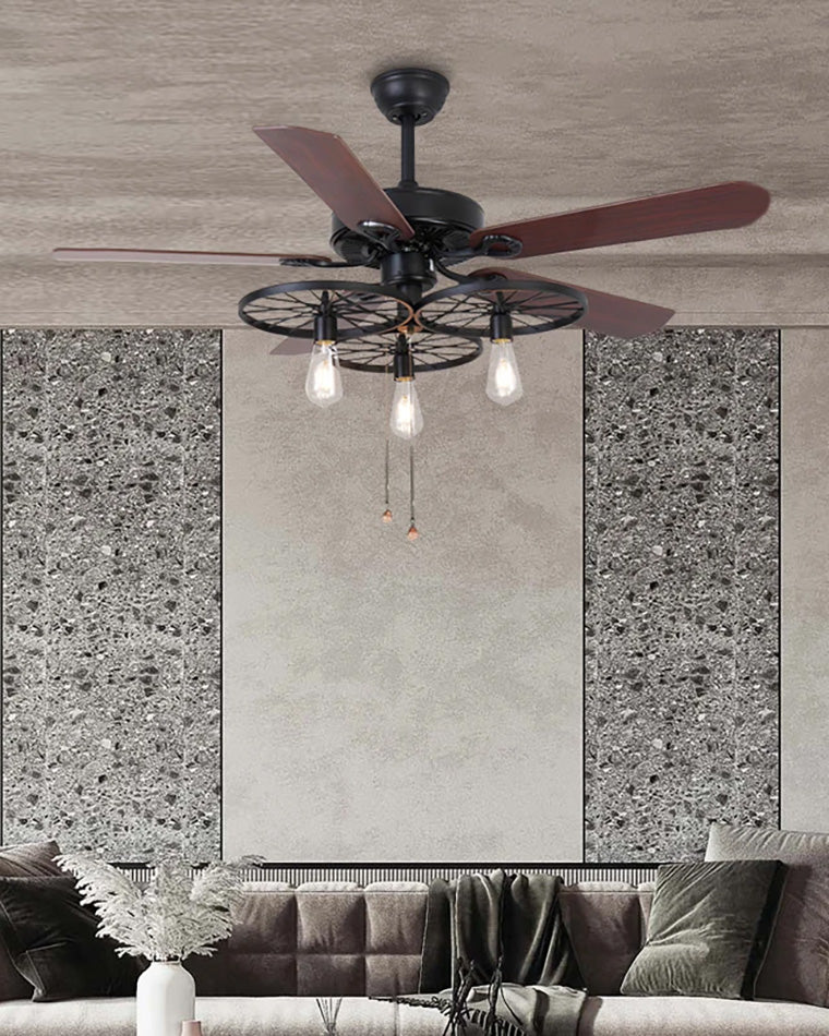 Ventilateur de Plafond Industriel avec Pales en Bois-FerroNox™
