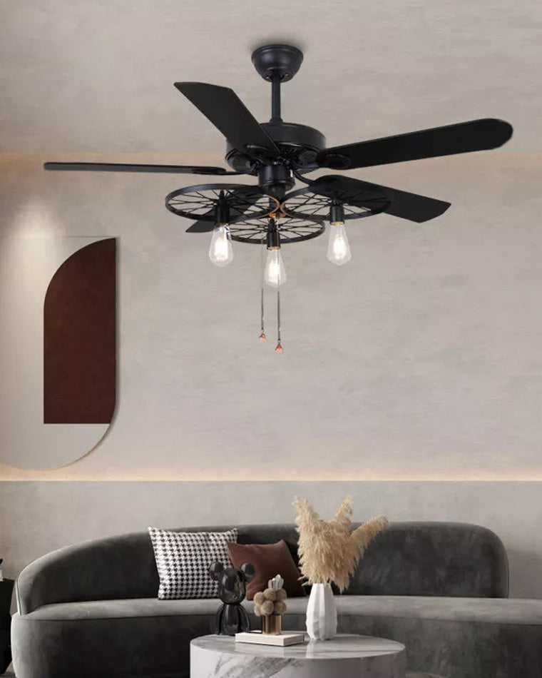 Ventilateur de Plafond Industriel avec Pales en Bois-FerroNox™