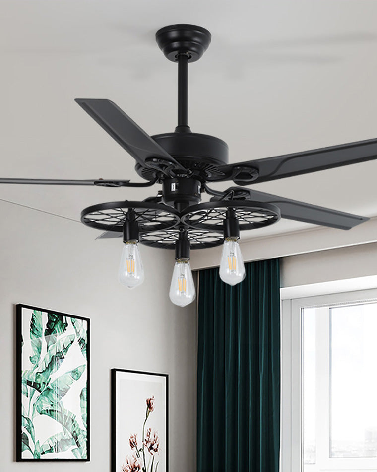 Ventilateur de Plafond Industriel avec Pales en Bois-FerroNox™