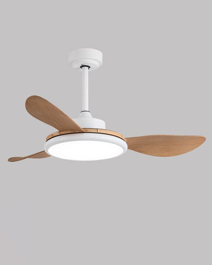 Ventilateur de Plafond Moderne Blanc à LED