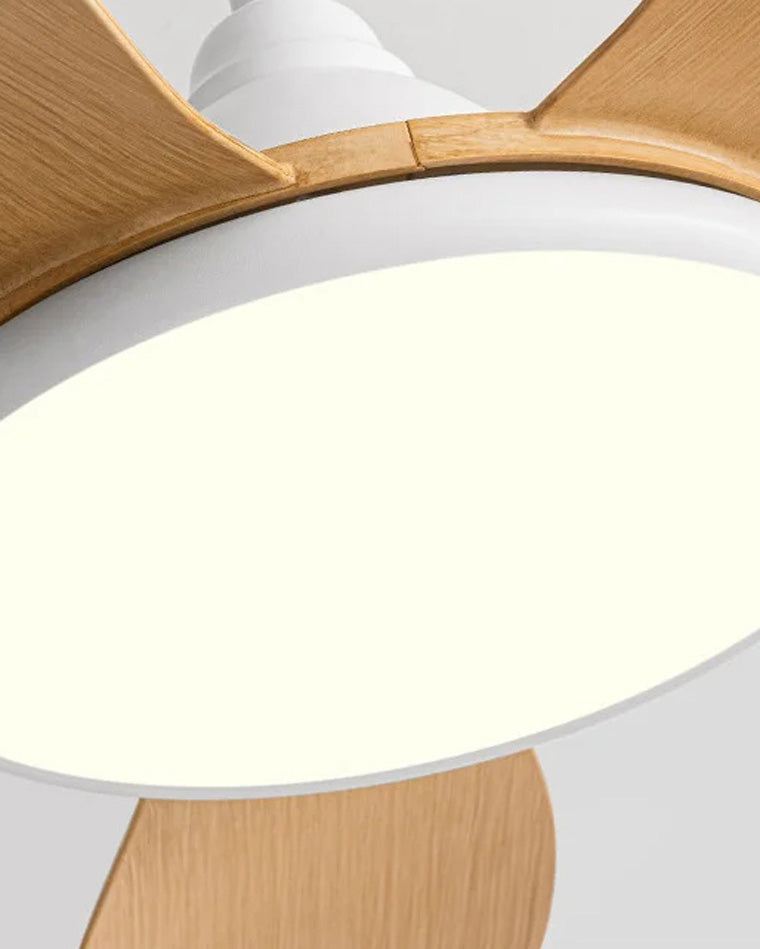 Ventilateur de Plafond Moderne Blanc à LED