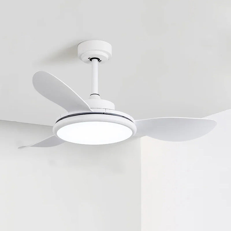 Ventilateur de Plafond Moderne Blanc à LED