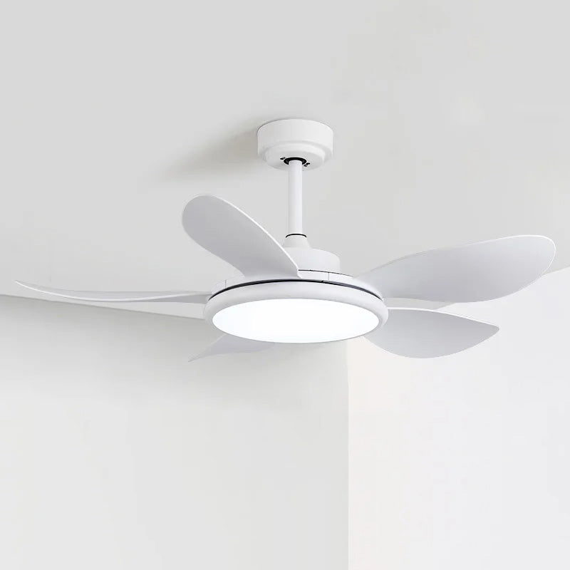 Ventilateur de Plafond Moderne Blanc à LED