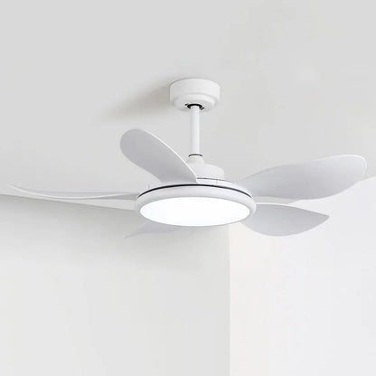 Ventilateur de Plafond Moderne Blanc à LED