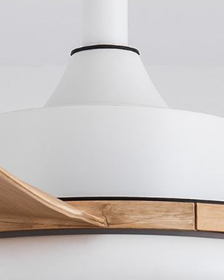 Ventilateur de Plafond Moderne Blanc à LED