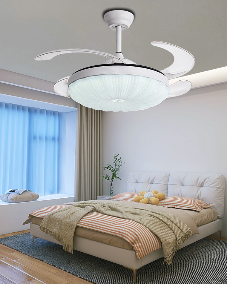 Ventilateur de Plafond Rétractable à Éclairage Polyvalent-BrightFlow