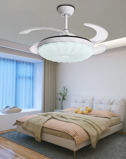 Ventilateur de Plafond Rétractable à Éclairage Polyvalent-BrightFlow